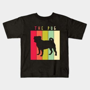 Retro Vintage The Pug Kids T-Shirt